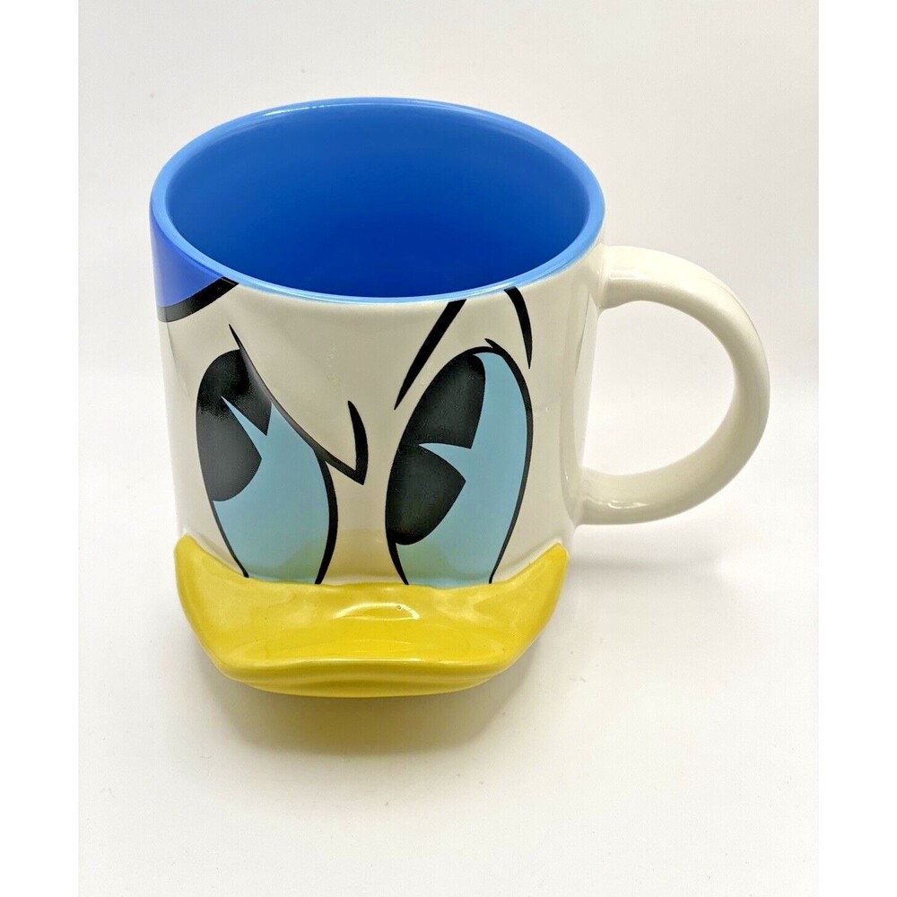 Vintage Donald Duck Disney 3D Coffee Cup Mug Used